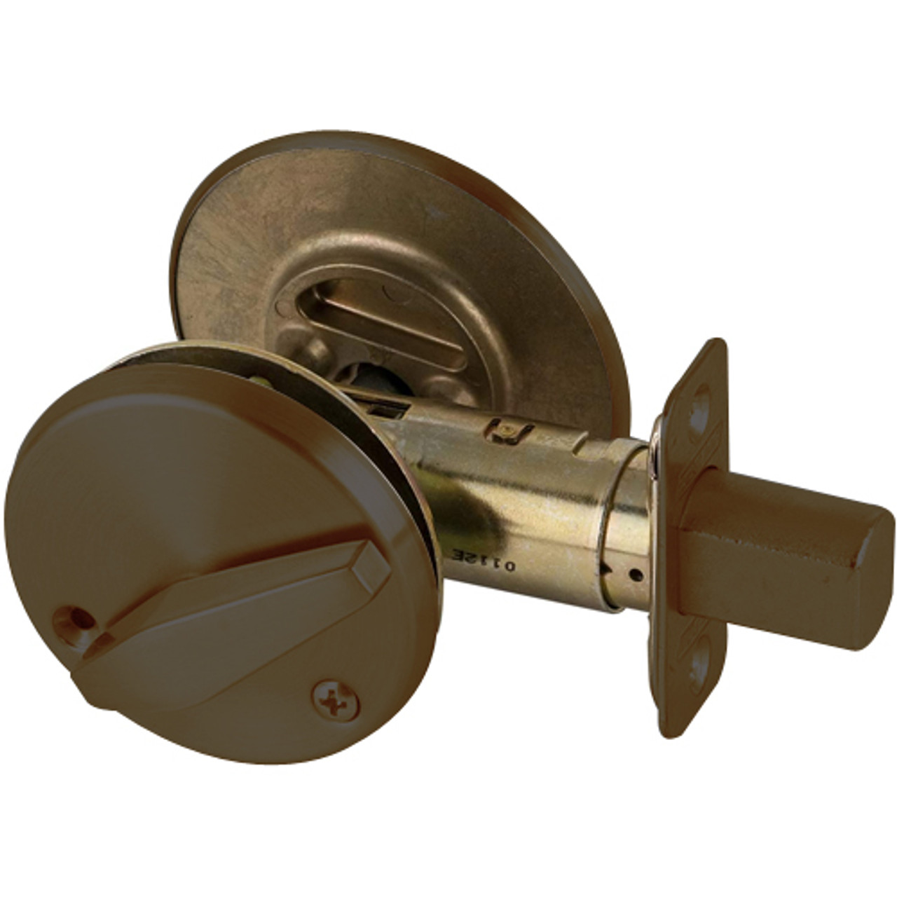 B571-613 Schlage Door Bolt with Occupancy Indicator in Oil Rubbed Bronze
