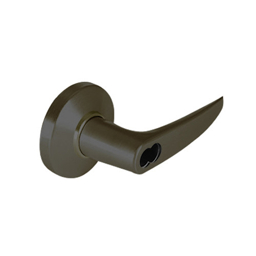9K57B16CS3613 Best 9K Series Office Function Cylindrical Lever Locks with Curved without Return Lever Design Accept 7 Pin Best Core in Oil Rubbed Bronze