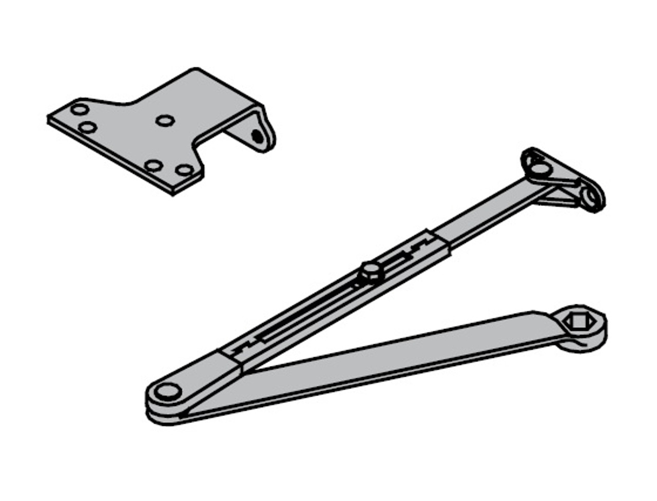 LCN Door Hardware 4040XP-Rw-62A-LTBRZ