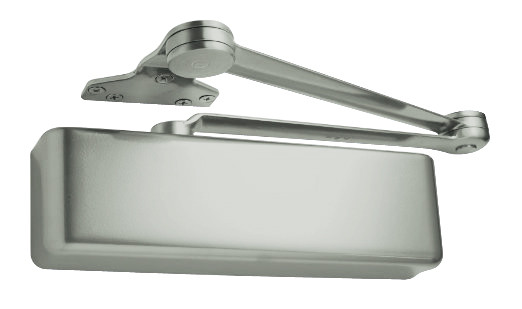4040XP-EDA-w-62G-US26 LCN Door Closer Extra Duty Arm with Thick Hub Shoe in Bright Chrome Finish