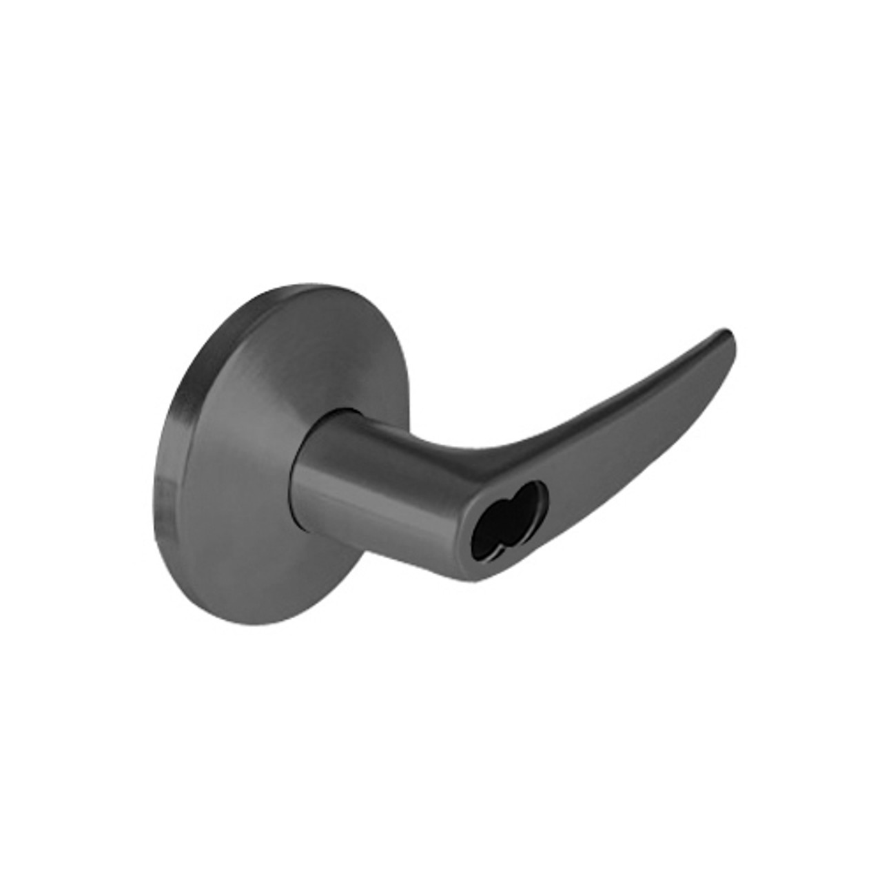 9K37DZ16LSTK622 Best 9K Series Closet or Storeroom Cylindrical Lever Locks with Curved without Return Lever Design Accept 7 Pin Best Core in Black