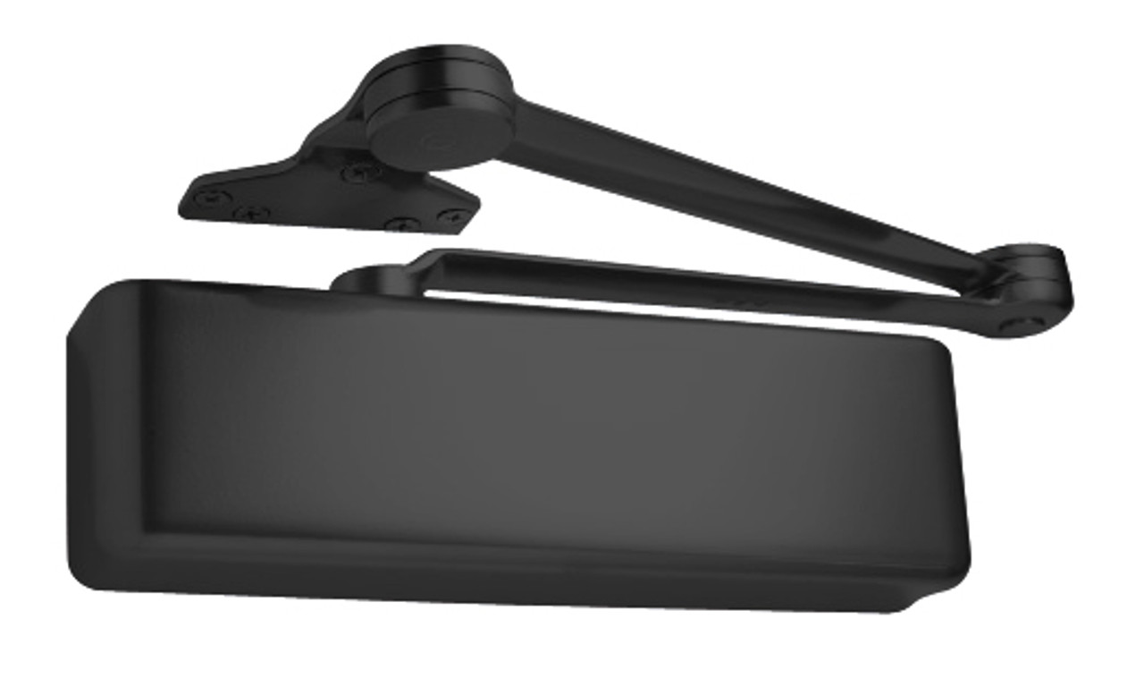 4040XP-LONG-BLACK LCN Door Closer with Long Arm in Black Finish