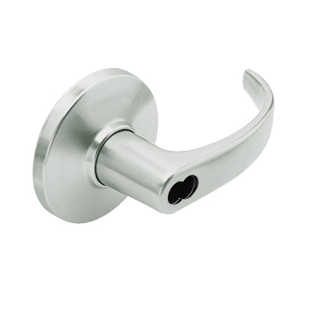 9K37EA14DS3619 Best 9K Series Entrance or Office Cylindrical Lever Locks with Curved with Return Lever Design Accept 7 Pin Best Core in Satin Nickel