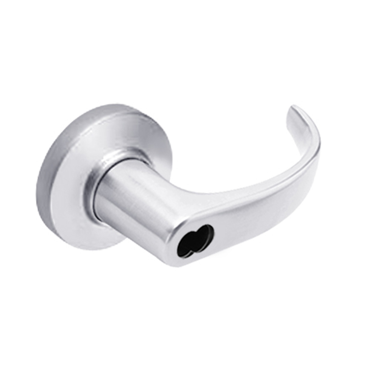 9K47EA14CSTK625 Best 9K Series Entrance or Office Cylindrical Lever Locks with Curved with Return Lever Design Accept 7 Pin Best Core in Bright Chrome