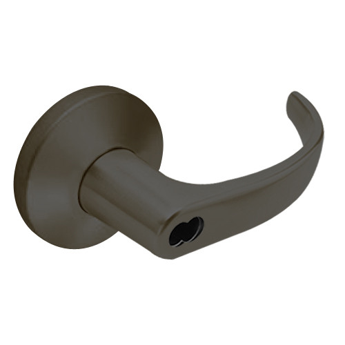 9K47EA14KSTK613 Best 9K Series Entrance or Office Cylindrical Lever Locks with Curved with Return Lever Design Accept 7 Pin Best Core in Oil Rubbed Bronze