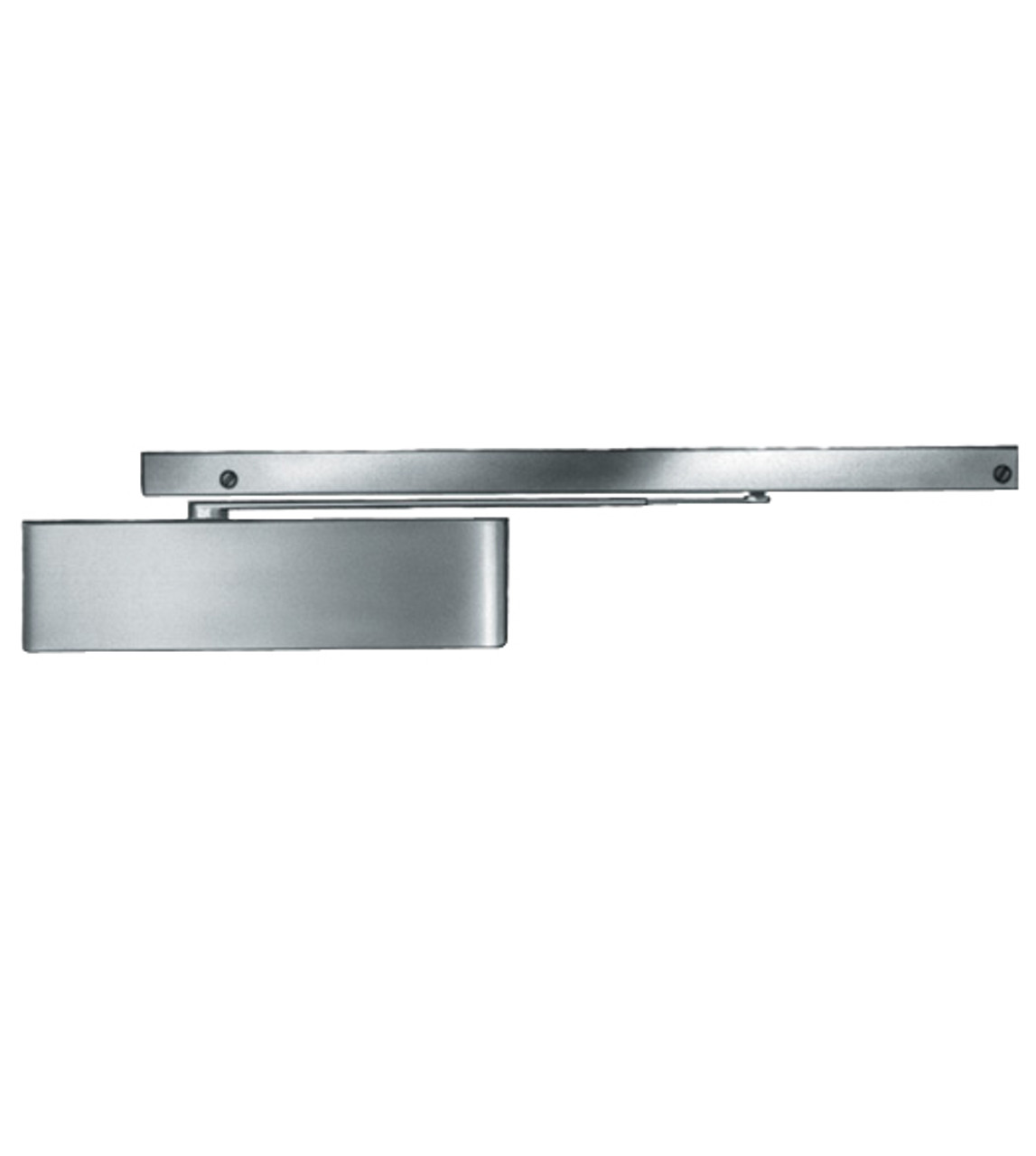 4040SE-LONG-120V-AC/DC-AL LCN Door Closer with Long Arm in Aluminum Finish