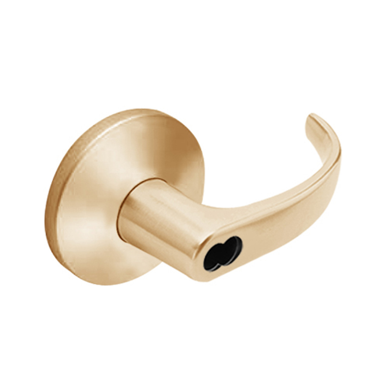 9K37RZ14LS3612 Best 9K Series Closet or Storeroom Cylindrical Lever Locks with Curved with Return Lever Design Accept 7 Pin Best Core in Satin Bronze