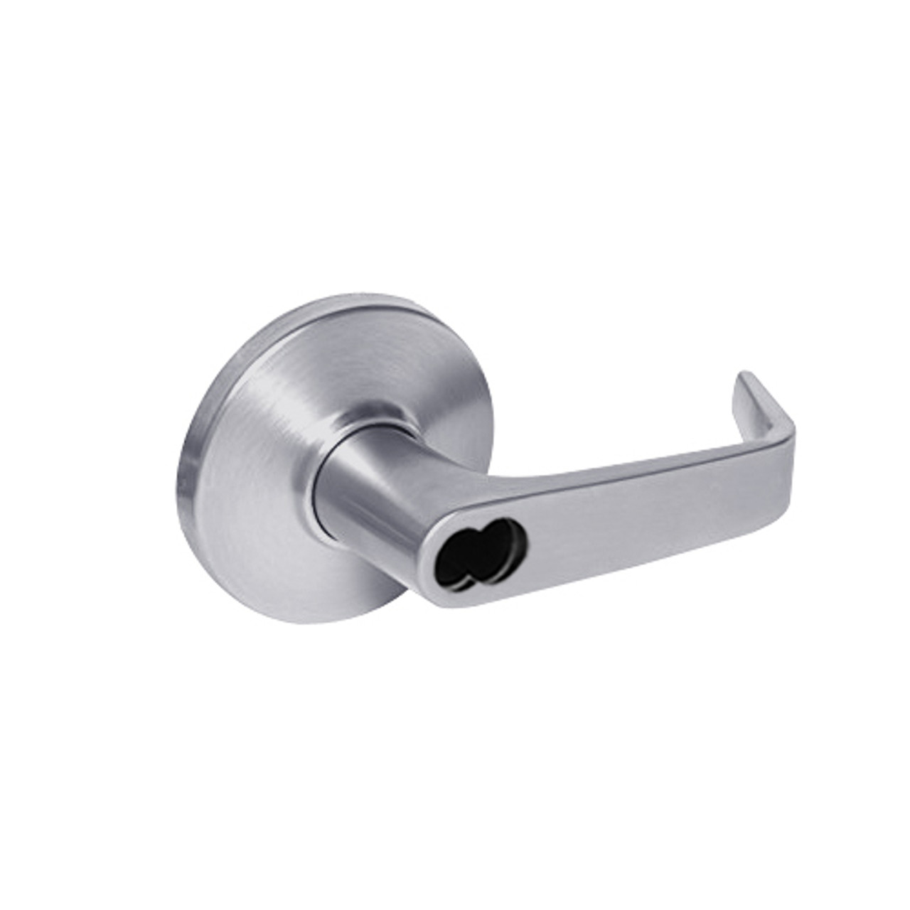 9K37XD15DS3626 Best 9K Series Special Function Cylindrical Lever Locks with Contour Angle with Return Lever Design Accept 7 Pin Best Core in Satin Chrome
