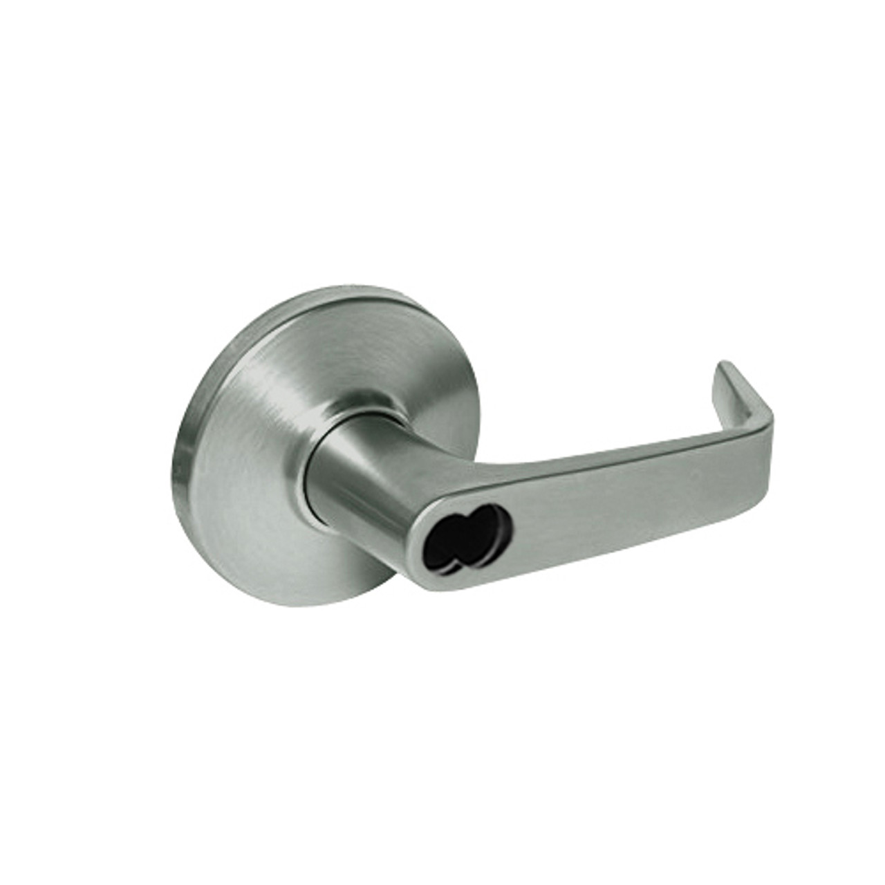 9K37XR15DS3619 Best 9K Series Special Function Cylindrical Lever Locks with Contour Angle with Return Lever Design Accept 7 Pin Best Core in Satin Nickel