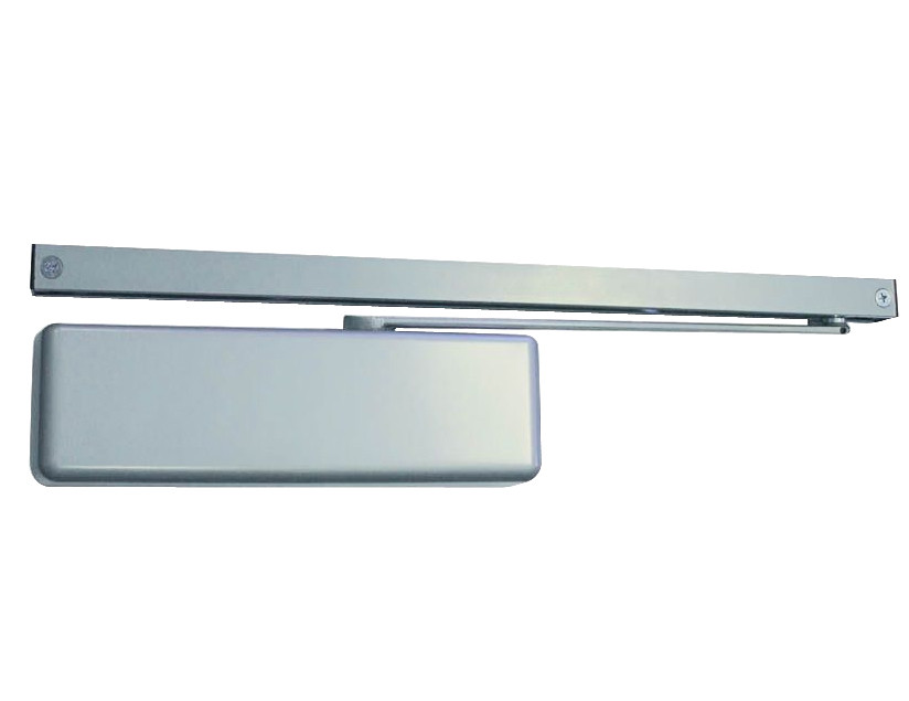 4040XPT-DE-BUMPER-RH-AL LCN Door Closer with Double Egress Standard Track with Bumper Arm in Aluminum Finish