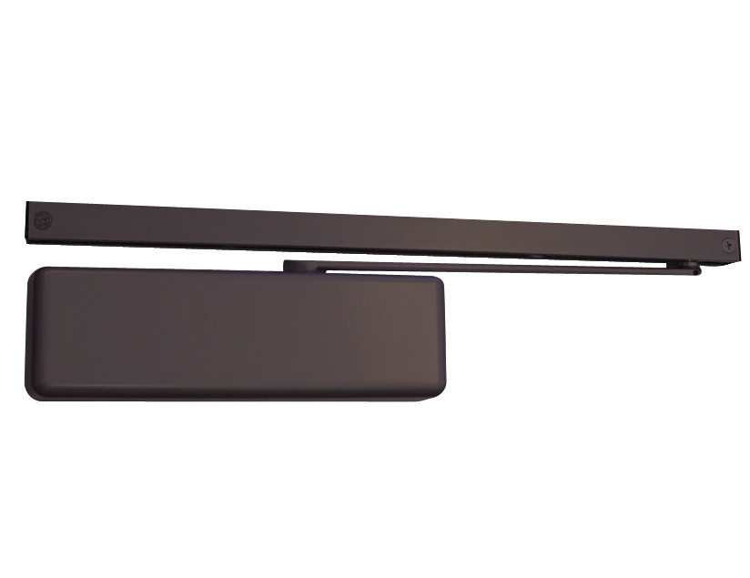 4040XPT-DE-H-BUMPER-RH-DKBRZ LCN Door Closer Double Egress Hold Open Track with Bumper Arm in Dark Bronze Finish