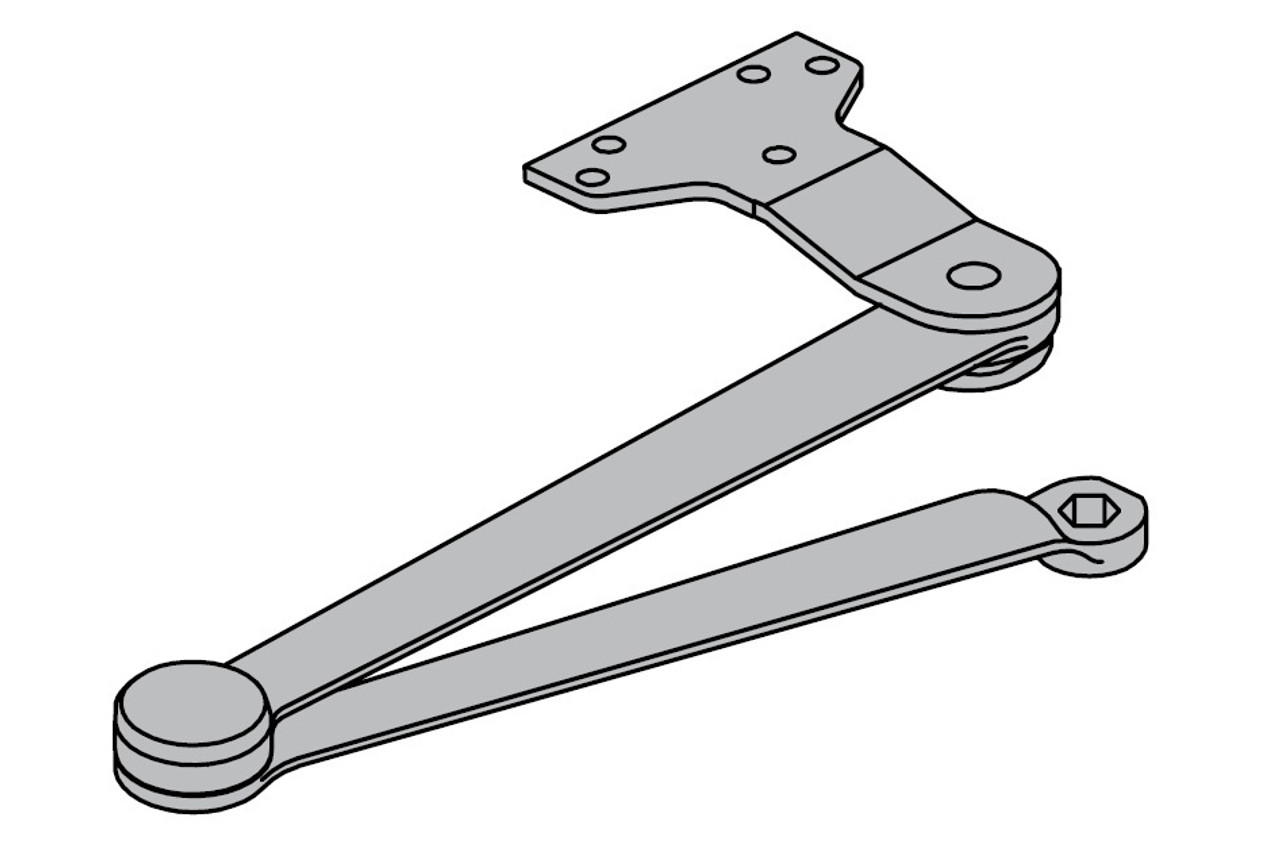 LCN Super Smoothee Door Hardware 4111-HEDA-LH-US26D