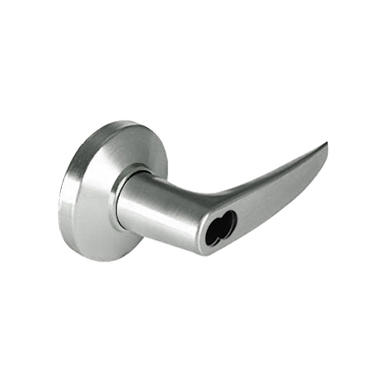 9K37DR16CSTK619 Best 9K Series Special Function Cylindrical Lever Locks with Curved without Return Lever Design Accept 7 Pin Best Core in Satin Nickel