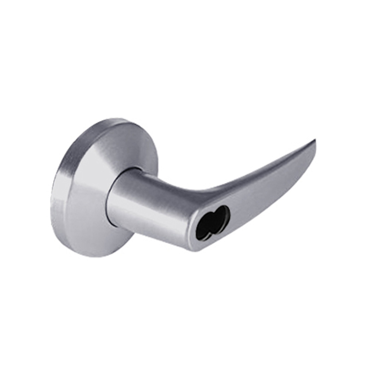9K37DR16KSTK626 Best 9K Series Special Function Cylindrical Lever Locks with Curved without Return Lever Design Accept 7 Pin Best Core in Satin Chrome