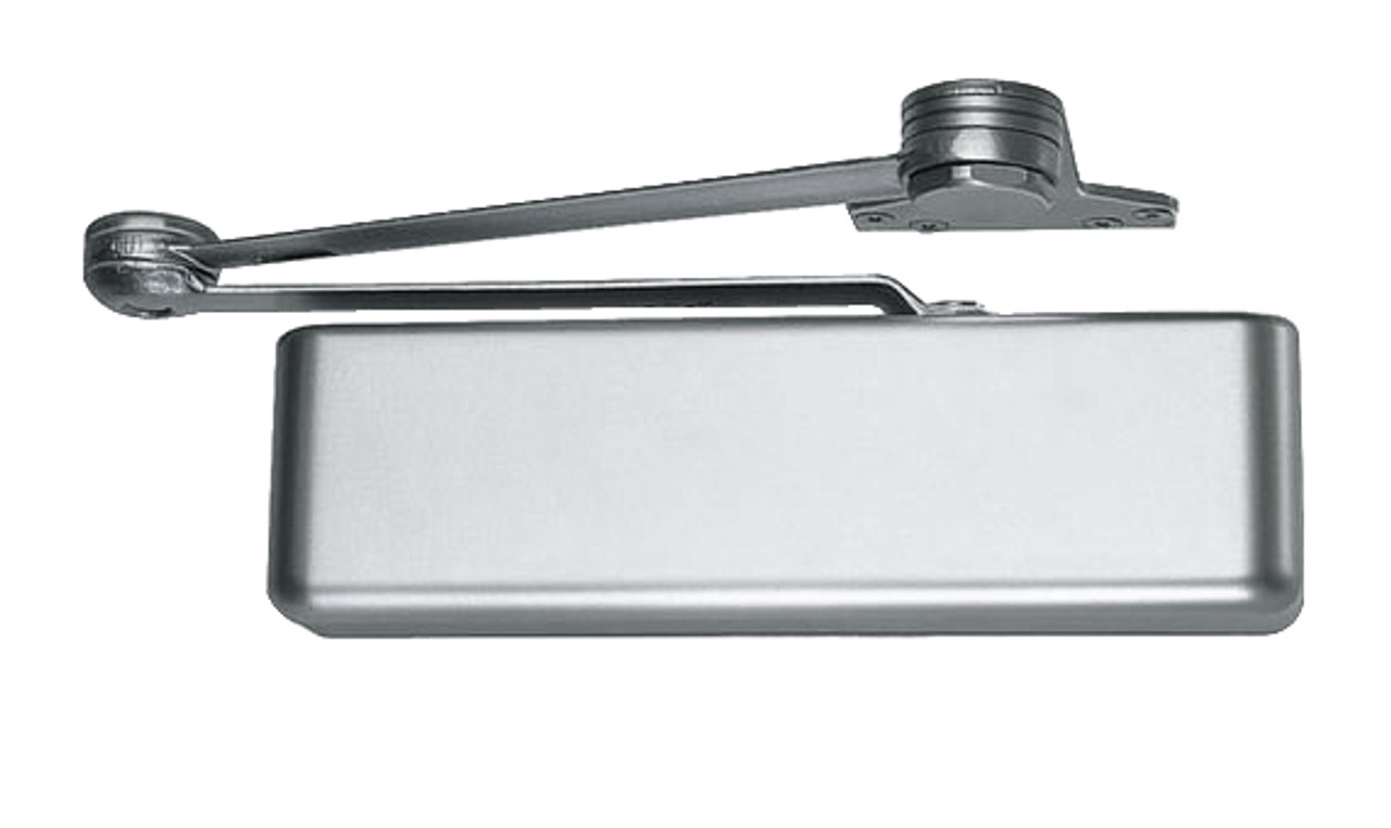 4111-SHCUSH-LH-AL LCN Door Closer with Spring Hold Open Cush Arm in Aluminum Finish