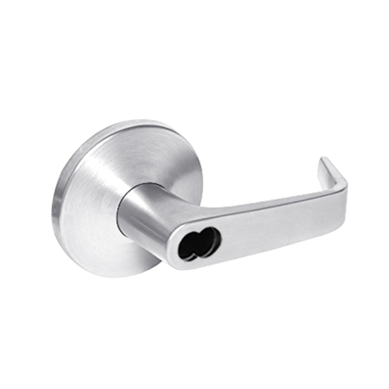 9K37DR15LSTK625 Best 9K Series Special Function Cylindrical Lever Locks with Contour Angle with Return Lever Design Accept 7 Pin Best Core in Bright Chrome