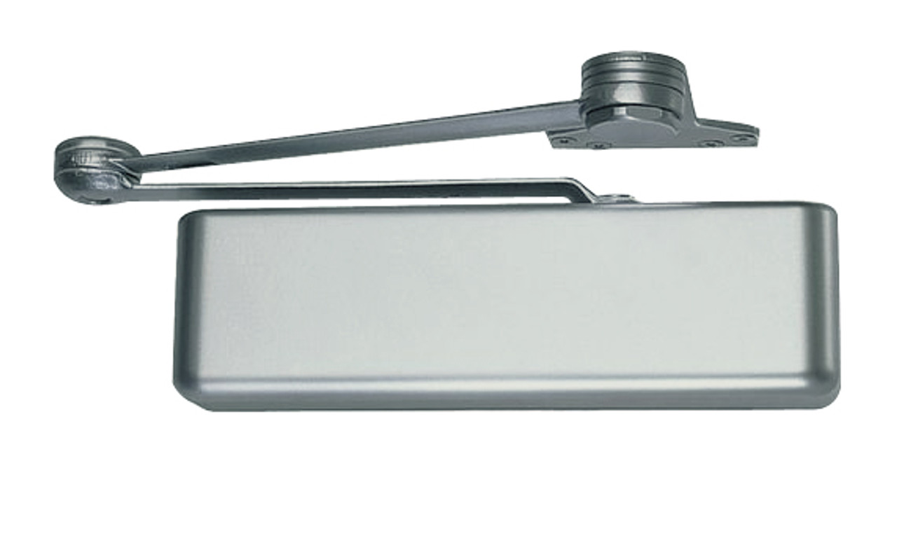 4111-SHCUSH-LH-US26 LCN Door Closer with Spring Hold Open Cush Arm in Bright Chrome Finish