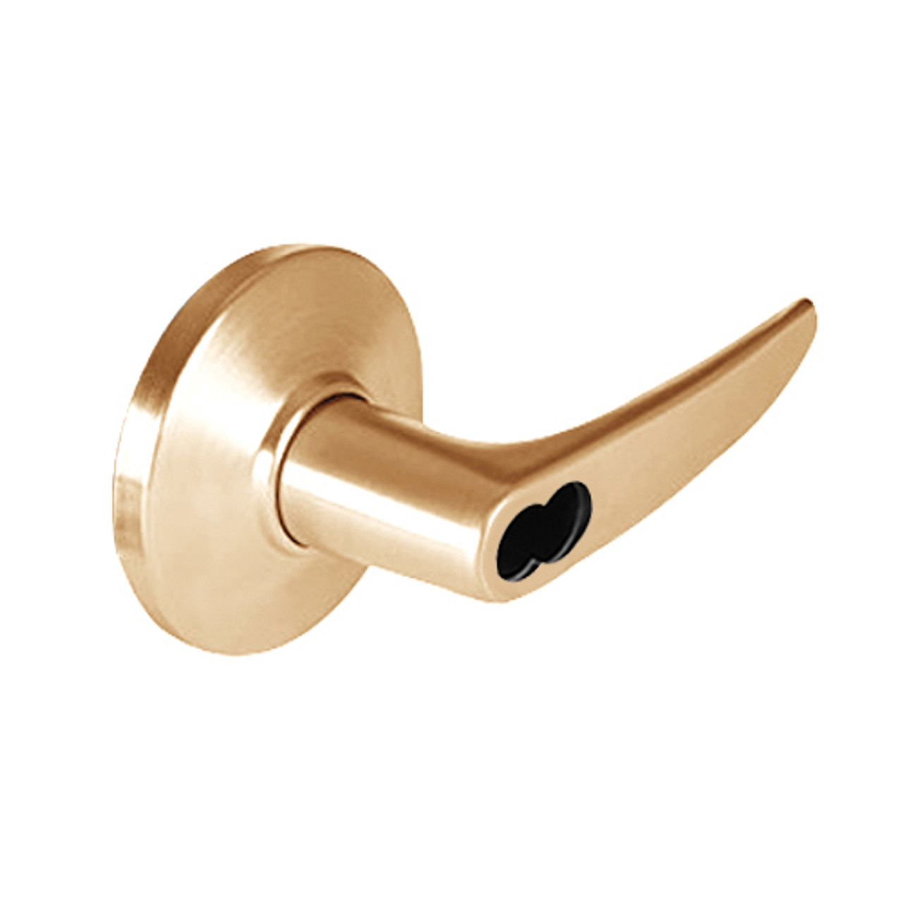 9K37RD16DSTK611 Best 9K Series Special Function Cylindrical Lever Locks with Curved without Return Lever Design Accept 7 Pin Best Core in Bright Bronze