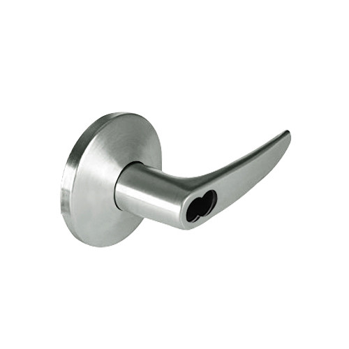 9K37RD16LSTK619 Best 9K Series Special Function Cylindrical Lever Locks with Curved without Return Lever Design Accept 7 Pin Best Core in Satin Nickel