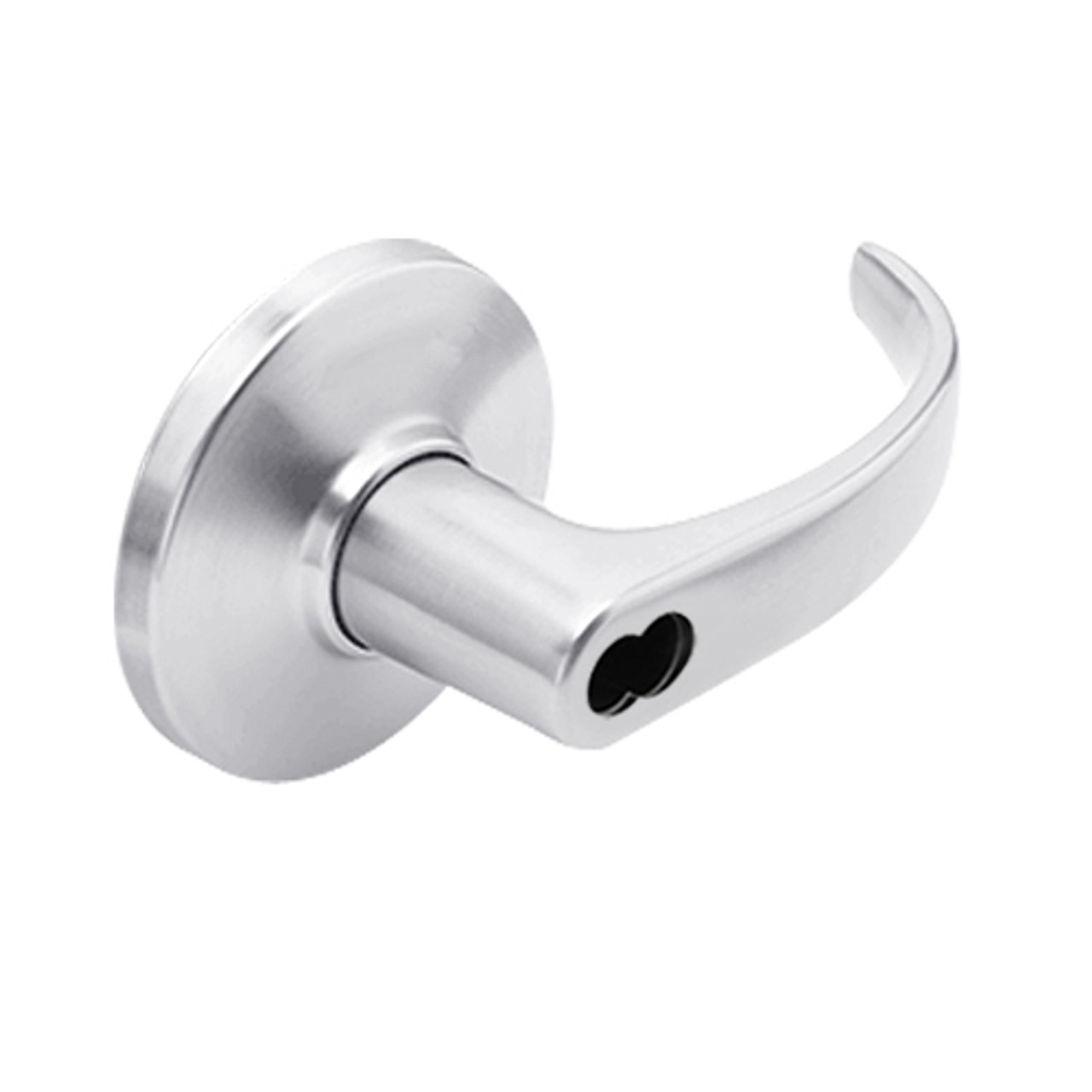 9K37RD14DSTK625 Best 9K Series Special Function Cylindrical Lever Locks with Curved with Return Lever Design Accept 7 Pin Best Core in Bright Chrome