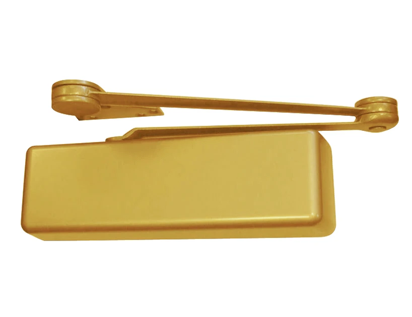4211-CUSH-RH-BRASS LCN Door Closer with Cush Arm in Brass Finish