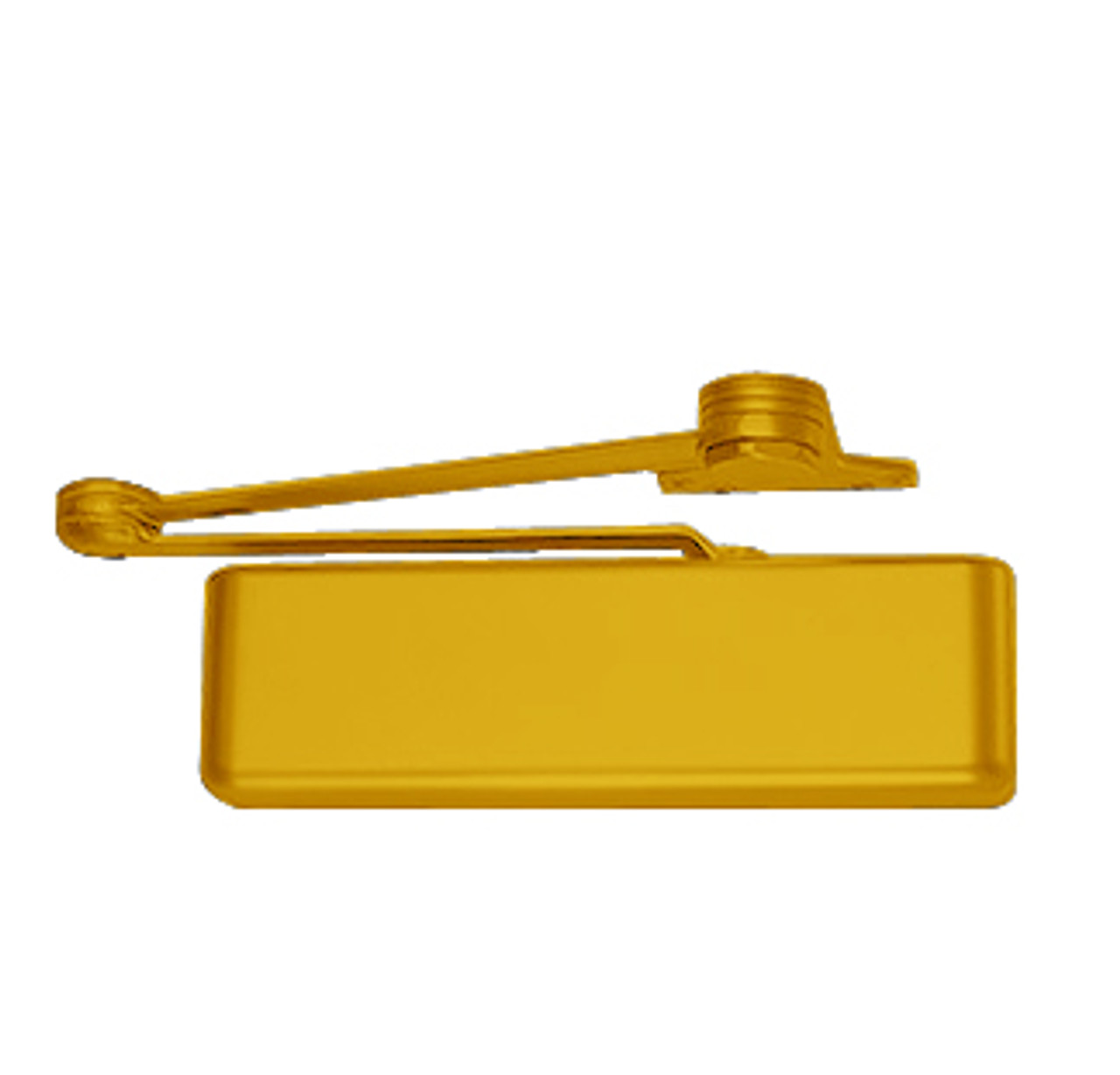 4511T-STD-LH-BRASS LCN Door Closer with Standard Arm in Brass Finish