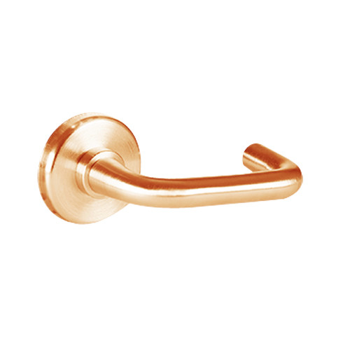 45H7TD3S611 Best 40H Series Dormitory with Deadbolt Heavy Duty Mortise Lever Lock with Solid Tube Return Style in Bright Bronze
