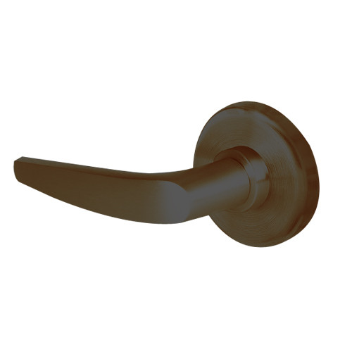 45H7TD16R613 Best 40H Series Dormitory with Deadbolt Heavy Duty Mortise Lever Lock with Curved with No Return in Oil Rubbed Bronze
