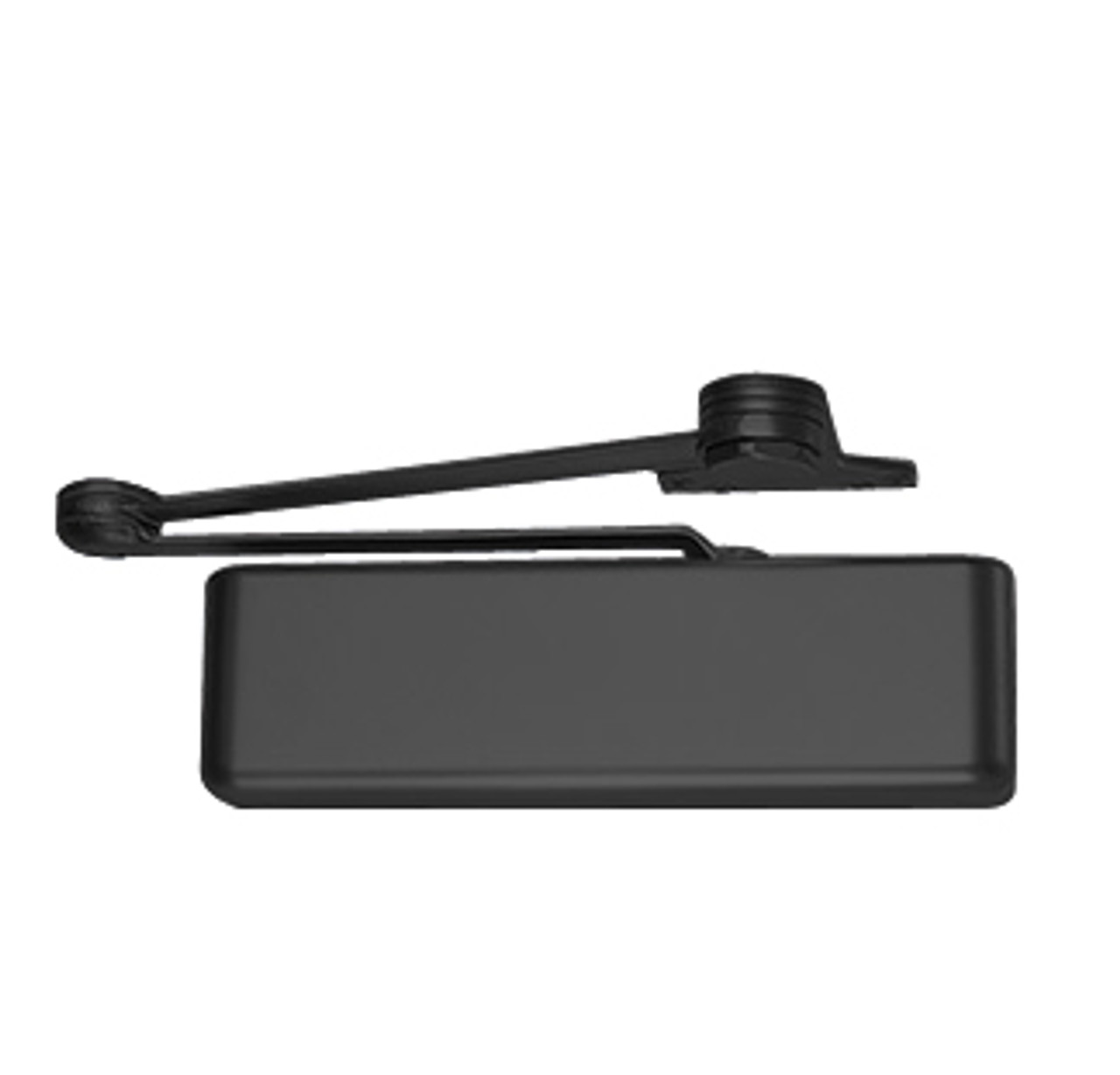 4516-EDA-LH-BLACK LCN Door Closer with Extra Duty Arm in Black Finish