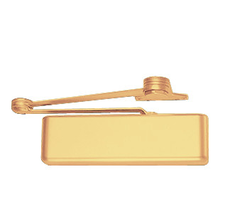 4513T-STD-LH-US3 LCN Door Closer with Standard Arm in Bright Brass Finish