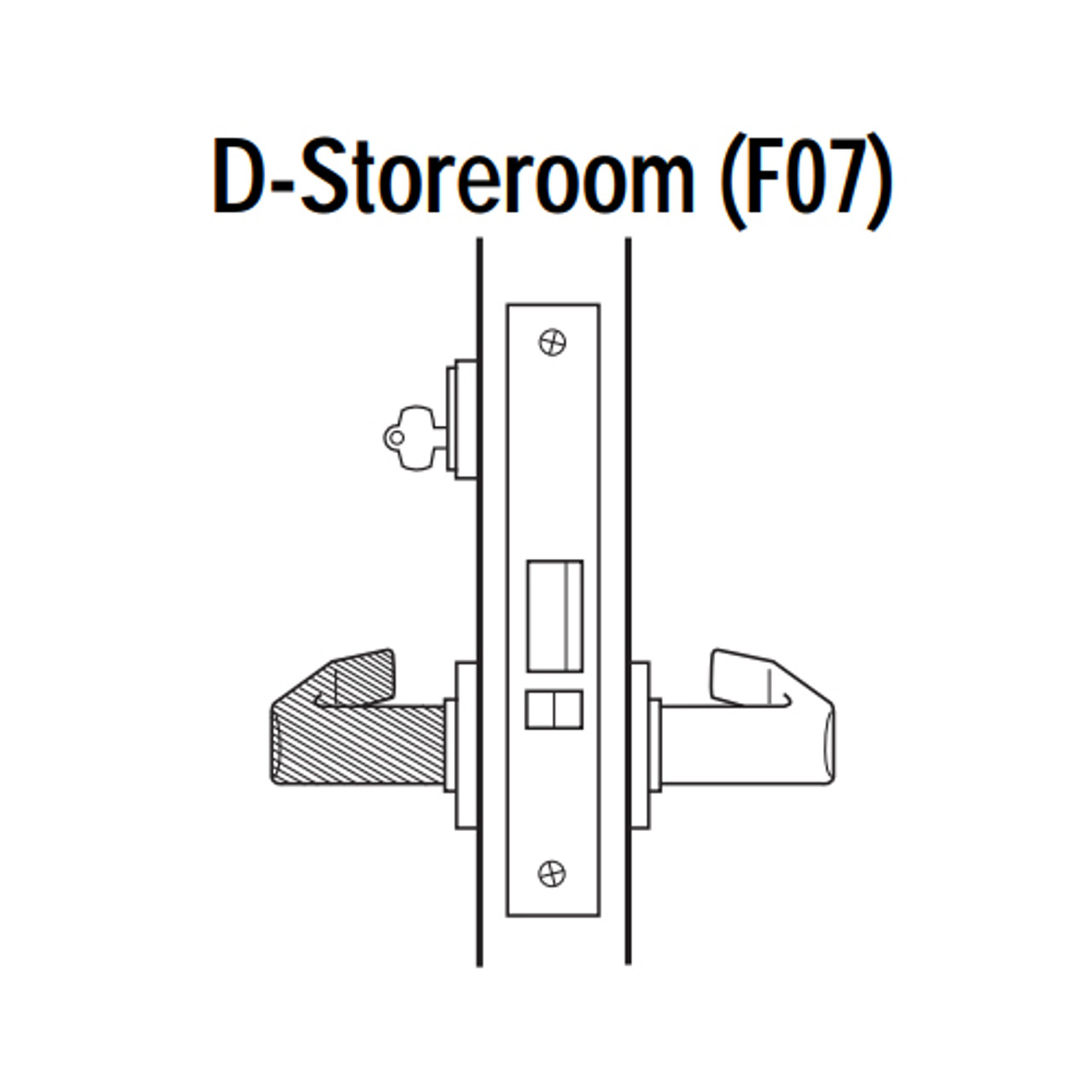45H7D17LR613 Best 40H Series Storeroom Heavy Duty Mortise Lever Lock with Gull Wing LH in Oil Rubbed Bronze