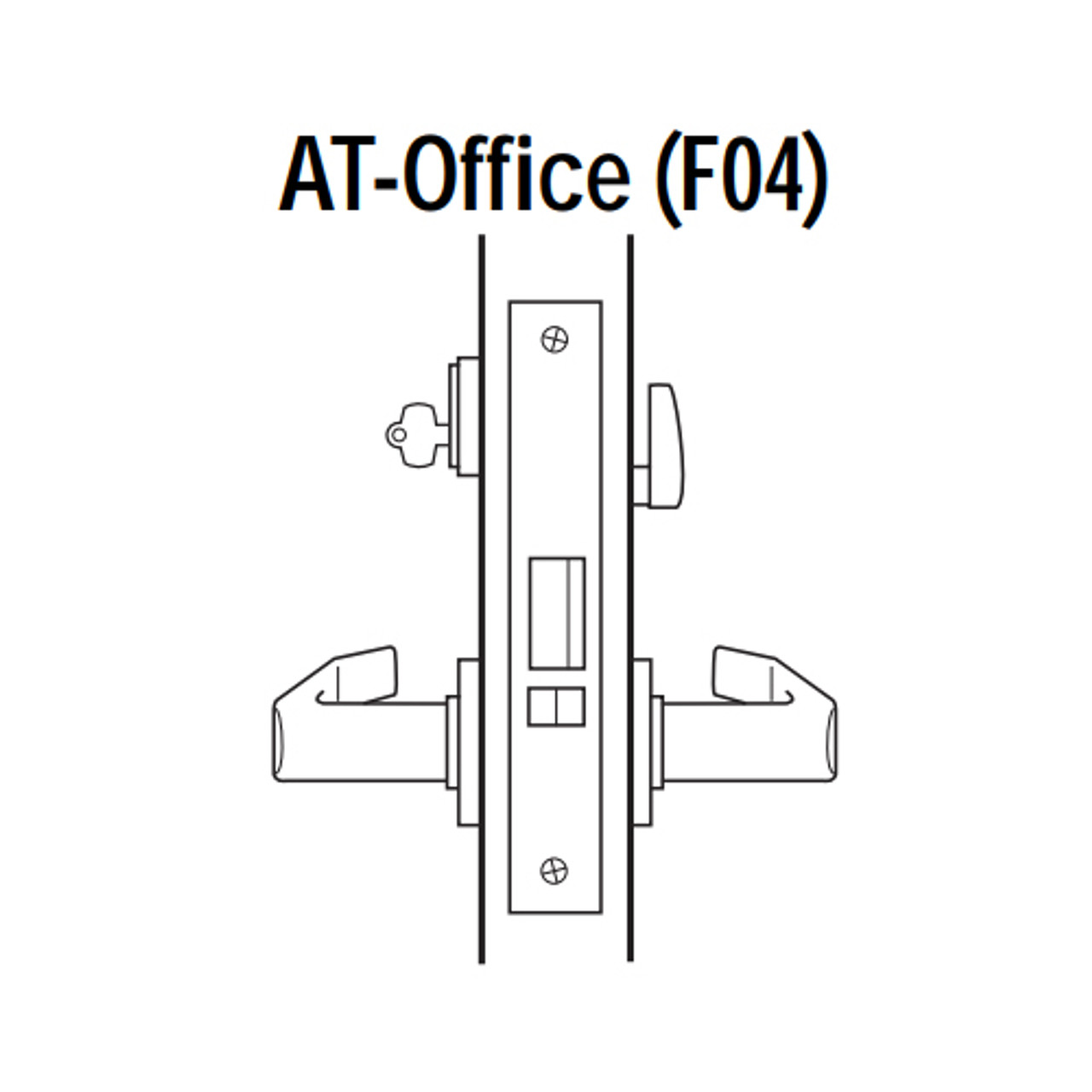 45H7AT3H690 Best 40H Series Office Heavy Duty Mortise Lever Lock with Solid Tube Return Style in Dark Bronze
