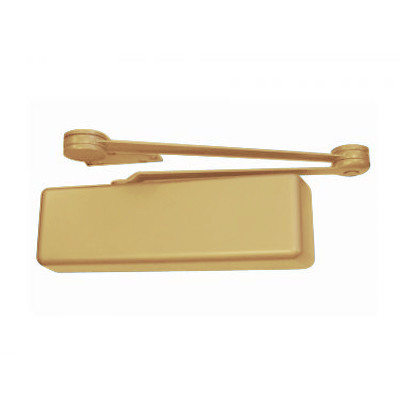 4114T-H-LH-US4 LCN Door Closer with Hold-Open Arm in Satin Brass Finish