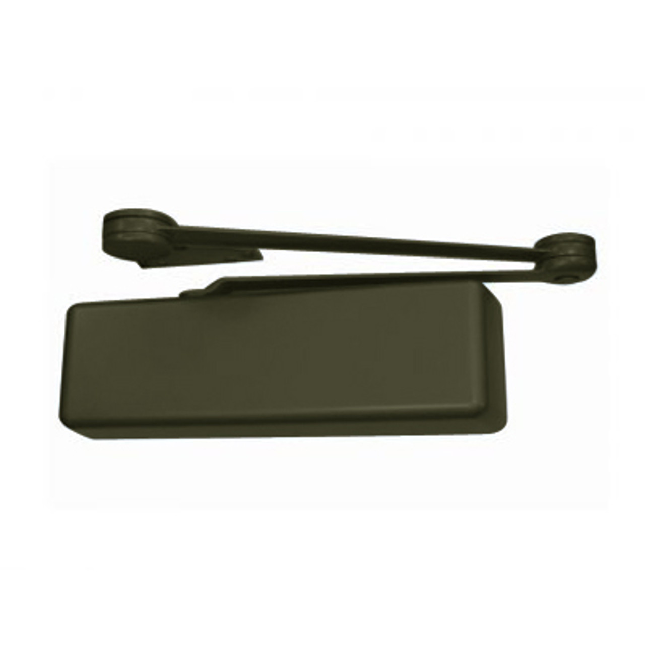 4114T-H-BUMPER-RH-US10B LCN Door Closer Hold Open Track with Bumper in Oil Rubbed Bronze Finish