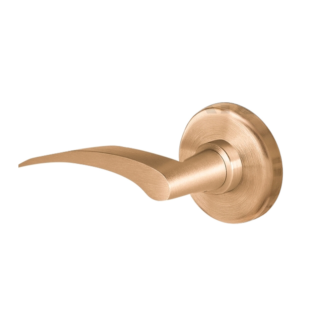 45H7H17RR612 Best 40H Series Hotel with Deadbolt Heavy Duty Mortise Lever Lock with Gull Wing RH in Satin Bronze