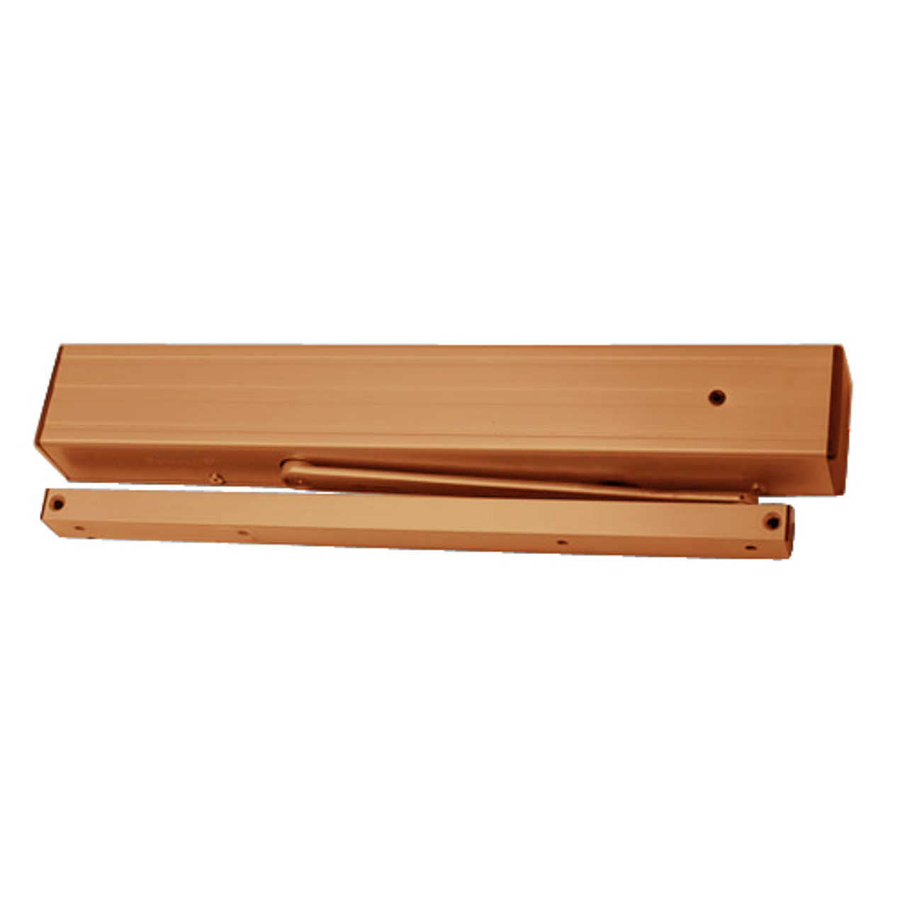 4311HSA-DE-RH-24V-AC/DC-LTBRZ LCN Door Closer with Double Egress Arm in Light Bronze Finish