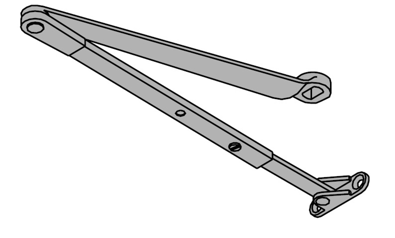 LCN Door Hardware 4412HSA-REG-LH-24V-AC/DC-US26D