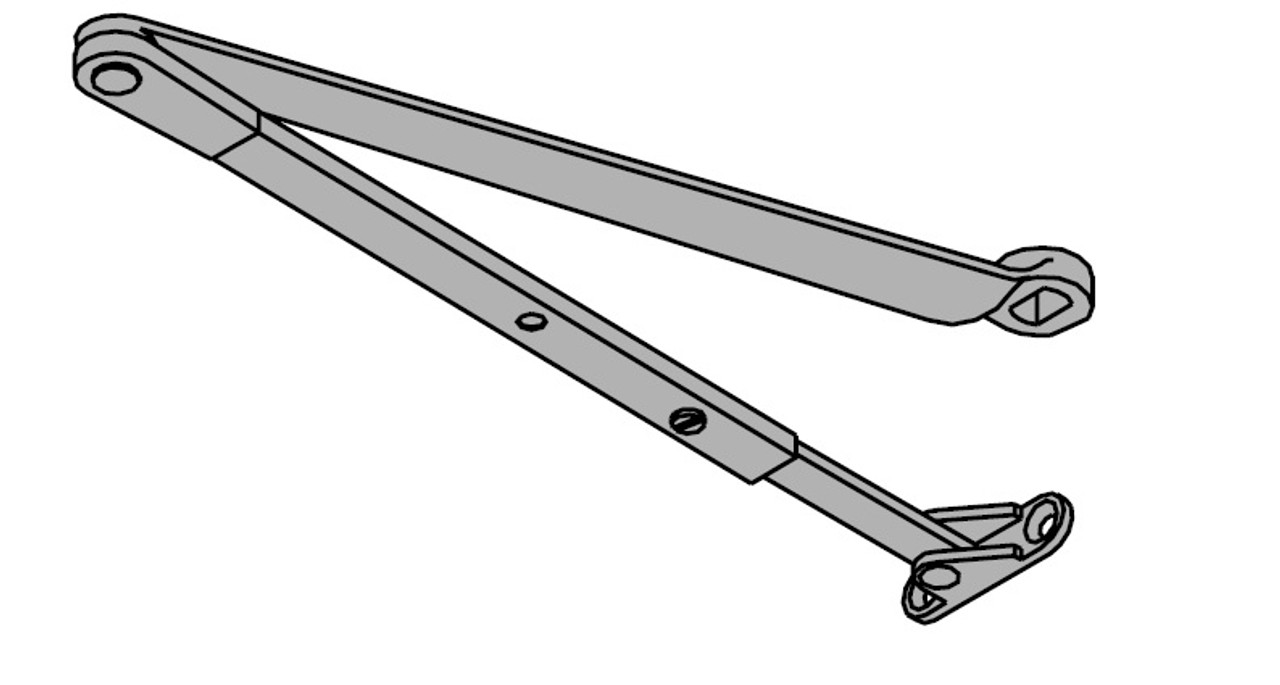 LCN Door Hardware 4412HSA-LONG-LH-24V-AC/DC-US26D