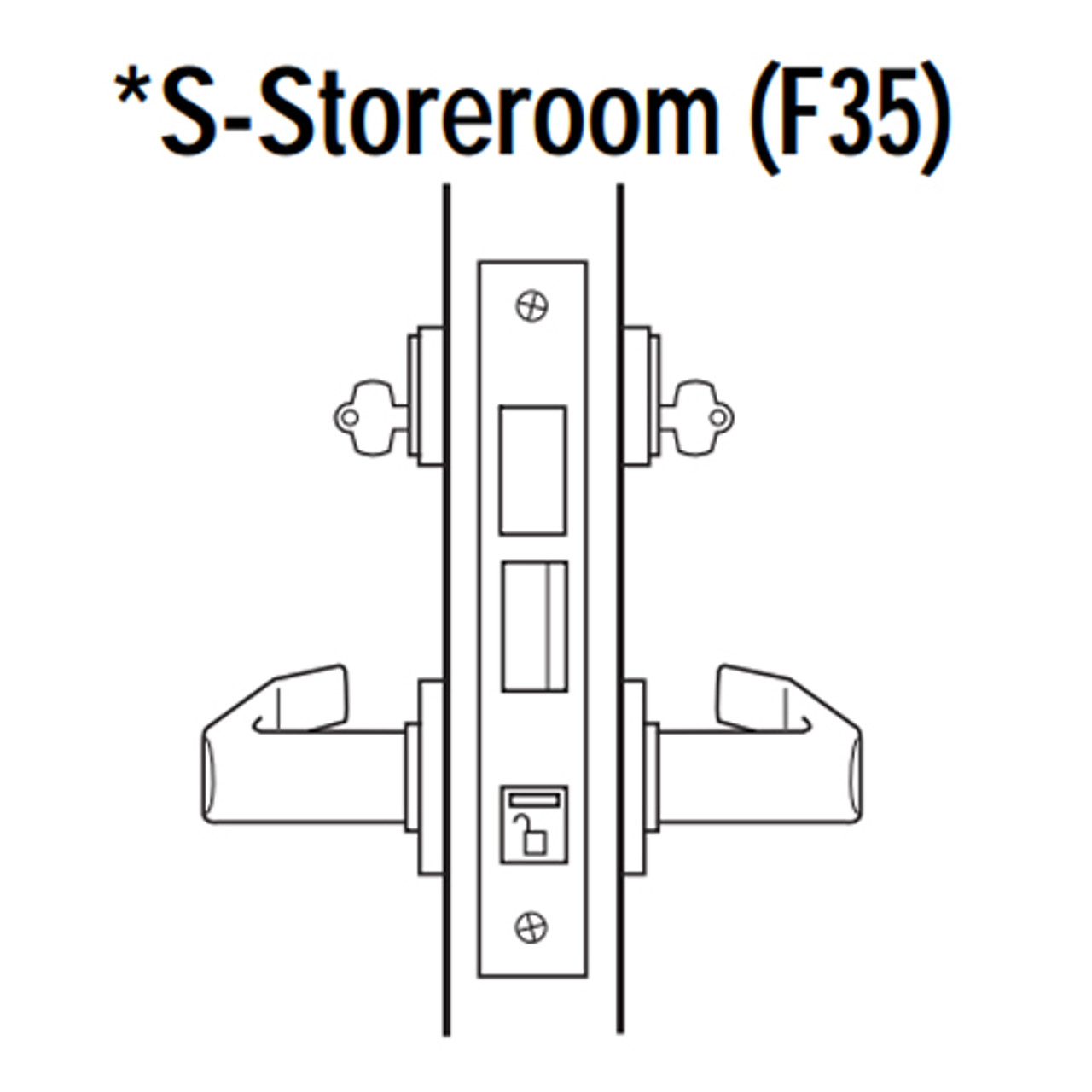 45H7S17LH629 Best 40H Series Storeroom with Deadbolt Heavy Duty Mortise Lever Lock with Gull Wing LH in Bright Stainless Steel 45H7S17LH629 Best 40H Series Storeroom with Deadbolt Heavy Duty Mortise Lever Lock with Gull Wing LH in Bright Stainless Steel