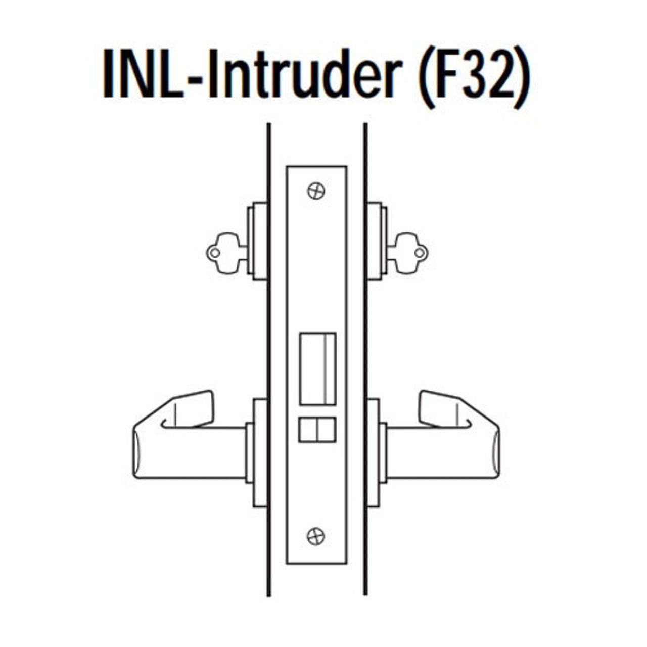 45H7INL3H613 Best 40H Series Intruder without Deadbolt Heavy Duty Mortise Lever Lock with Solid Tube Return Style in Oil Rubbed Bronze