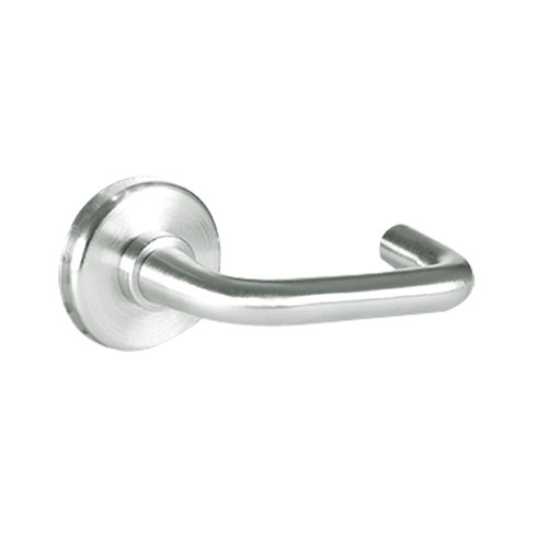 45H7C3R618 Best 40H Series Public Entrance without Deadbolt Heavy Duty Mortise Lever Lock with Solid Tube Return Style in Bright Nickel