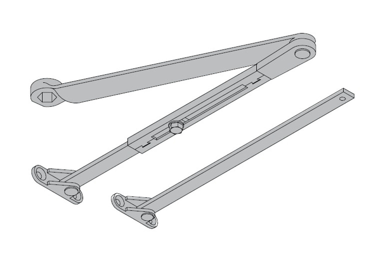 LCN Door Hardware 4822-LONG-LTBRZ