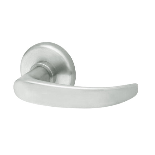 45H7TA14S618 Best 40H Series Dormitory with Deadbolt Heavy Duty Mortise Lever Lock with Curved with Return Style in Bright Nickel