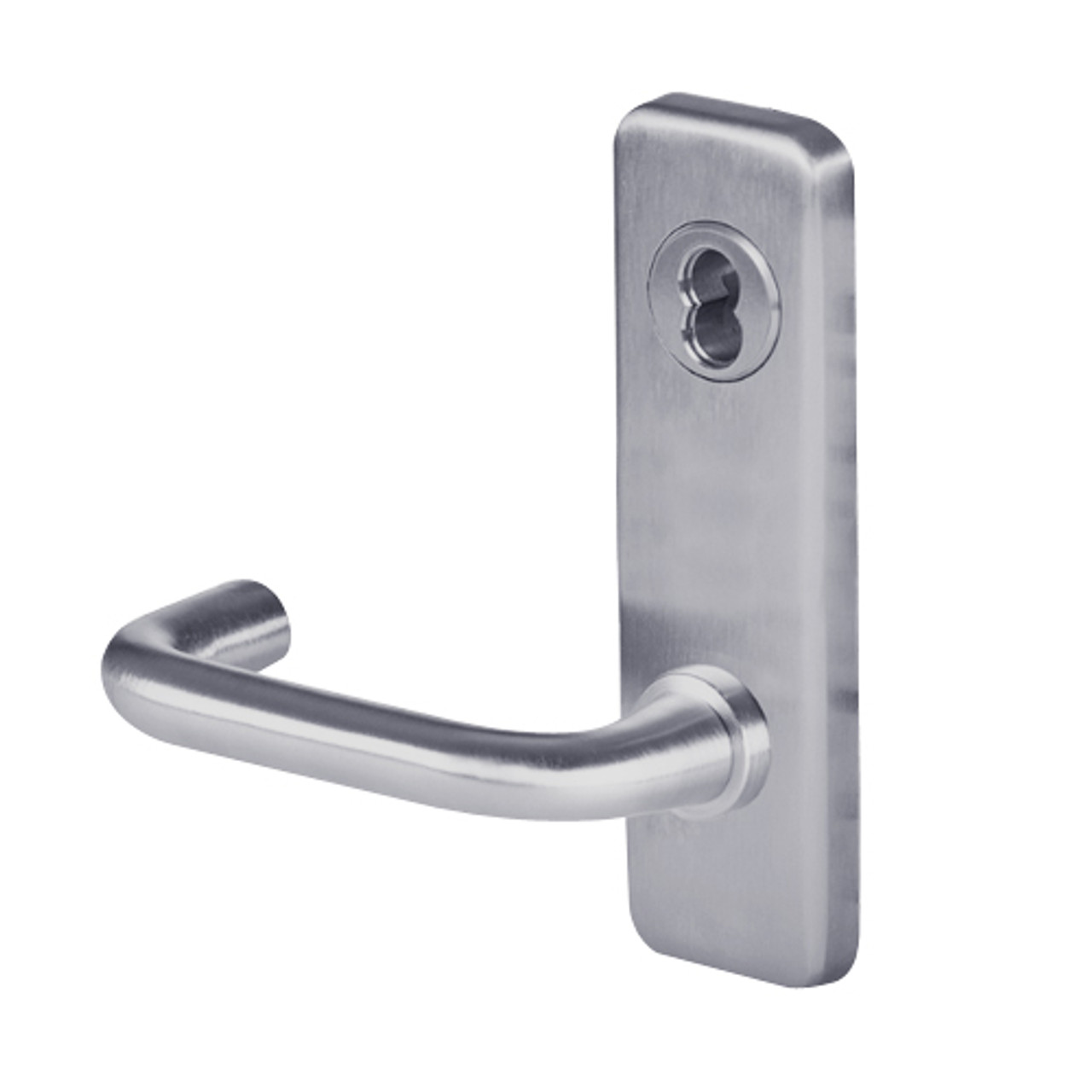 45H7B3J626 Best 40H Series Entrance with Deadbolt Heavy Duty Mortise Lever Lock with Solid Tube Return Style in Satin Chrome