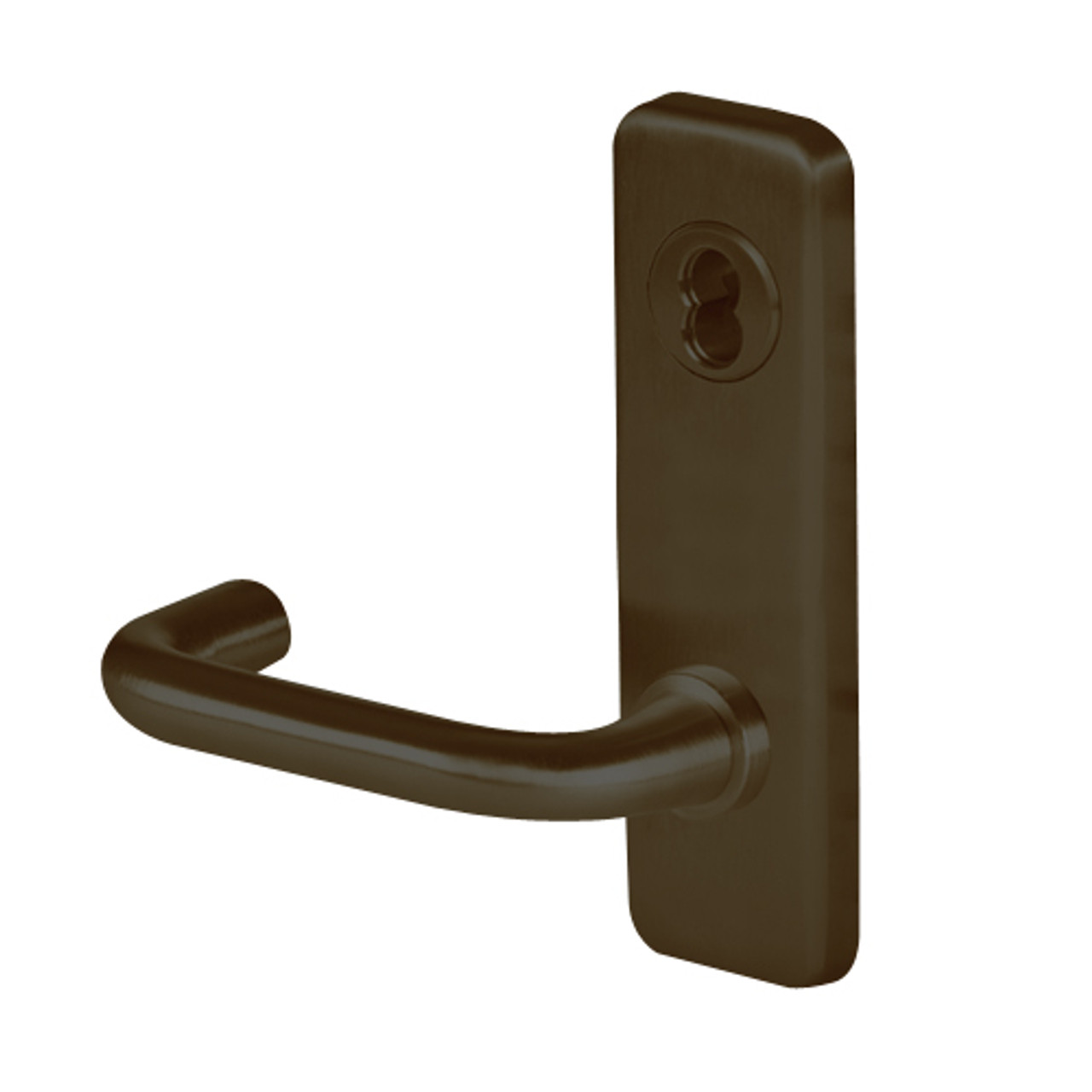 45H7B3J613 Best 40H Series Entrance with Deadbolt Heavy Duty Mortise Lever Lock with Solid Tube Return Style in Oil Rubbed Bronze