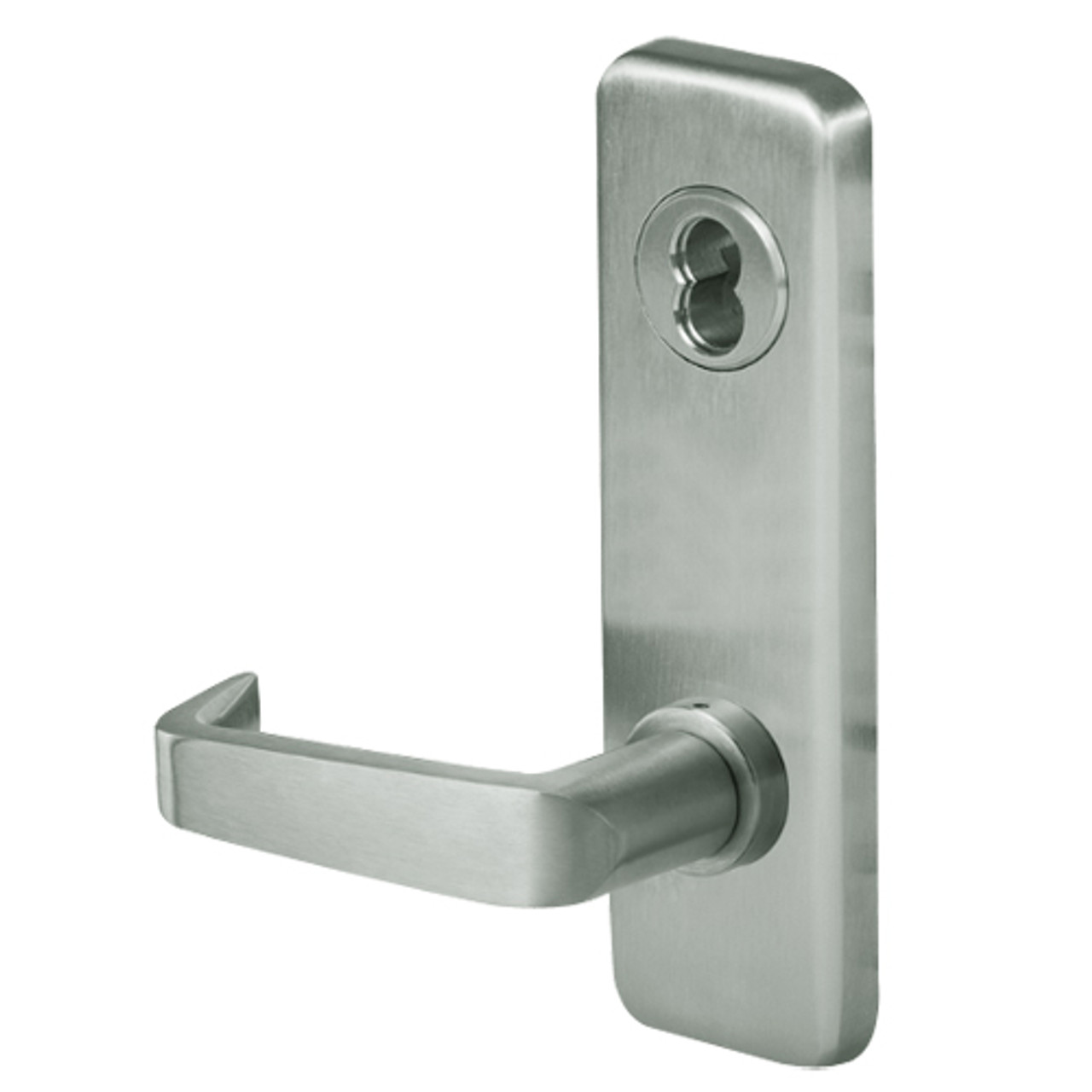 45H7B15J619 Best 40H Series Entrance with Deadbolt Heavy Duty Mortise Lever Lock with Contour with Angle Return Style in Satin Nickel