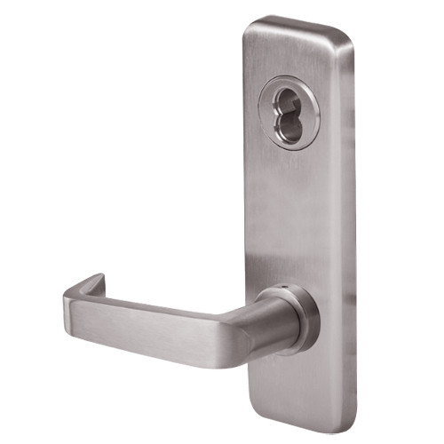 45H7TD15J630 Best 40H Series Dormitory with Deadbolt Heavy Duty Mortise Lever Lock with Contour with Angle Return Style in Satin Stainless Steel