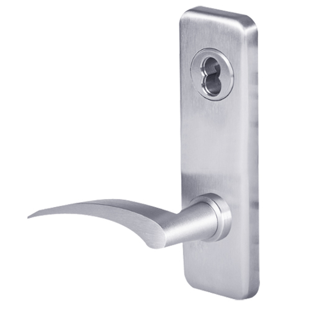 45H7HJ17RJ626 Best 40H Series Hotel with Deadbolt Heavy Duty Mortise Lever Lock with Gull Wing RH in Satin Chrome