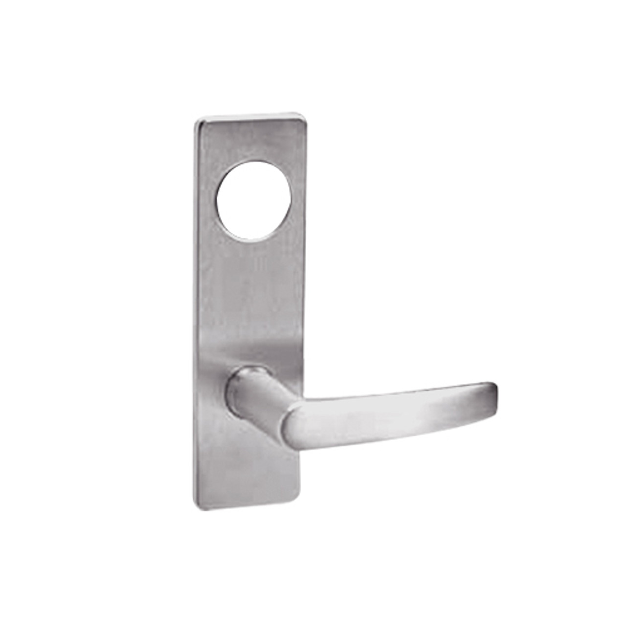 ML2057-ASM-630-CL7 Corbin Russwin ML2000 Series IC 7-Pin Less Core Mortise Storeroom Locksets with Armstrong Lever in Satin Stainless