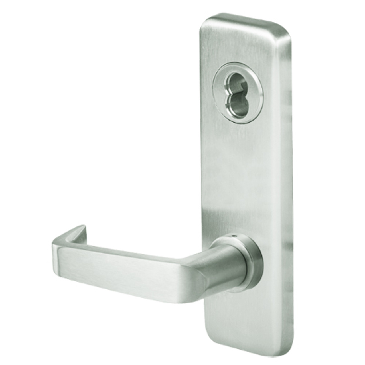 45H7IND15J618 Best 40H Series Intruder with Deadbolt Heavy Duty Mortise Lever  Lock with Contour with Angle Return Style in Bright Nickel Lock Depot Inc